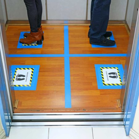 Elevator Usage Instructions in the Framework of COVID-19