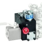 Figure 3b (a) L10 safety valve connected to ¾” EV100 valve, (b) L20 safety valve connected with ¾” EV100 valve.