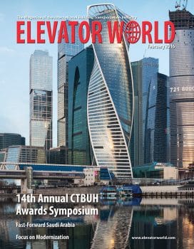 Elevator World | February 2016 Cover