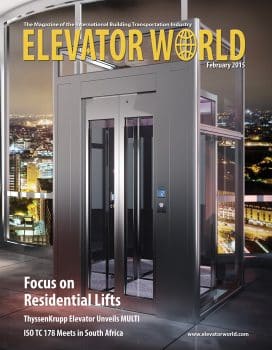 Elevator World | February 2015 Cover