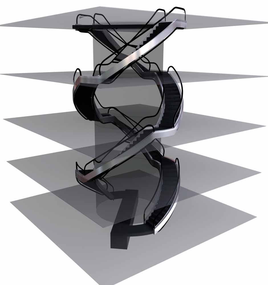 Spiral-Escalators-Conﬁguration-Design