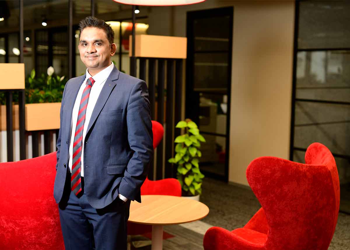Ashok Ramachandran in his office
