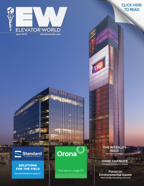 Elevator World | April 2022 Cover