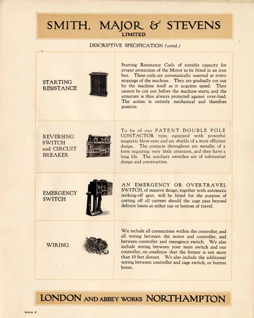 1927 Smith, Major and Stevens Specification & Tender (Part 2) - Figure 6