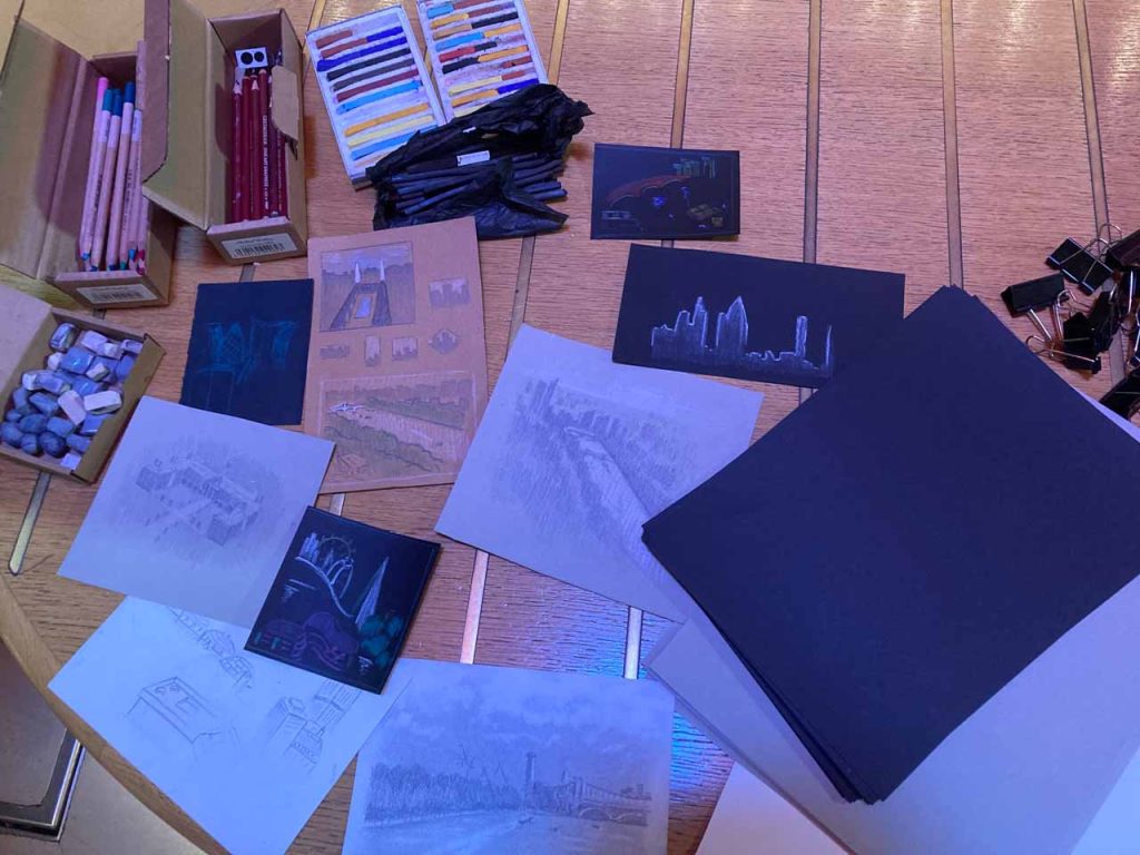 Available drawing supplies