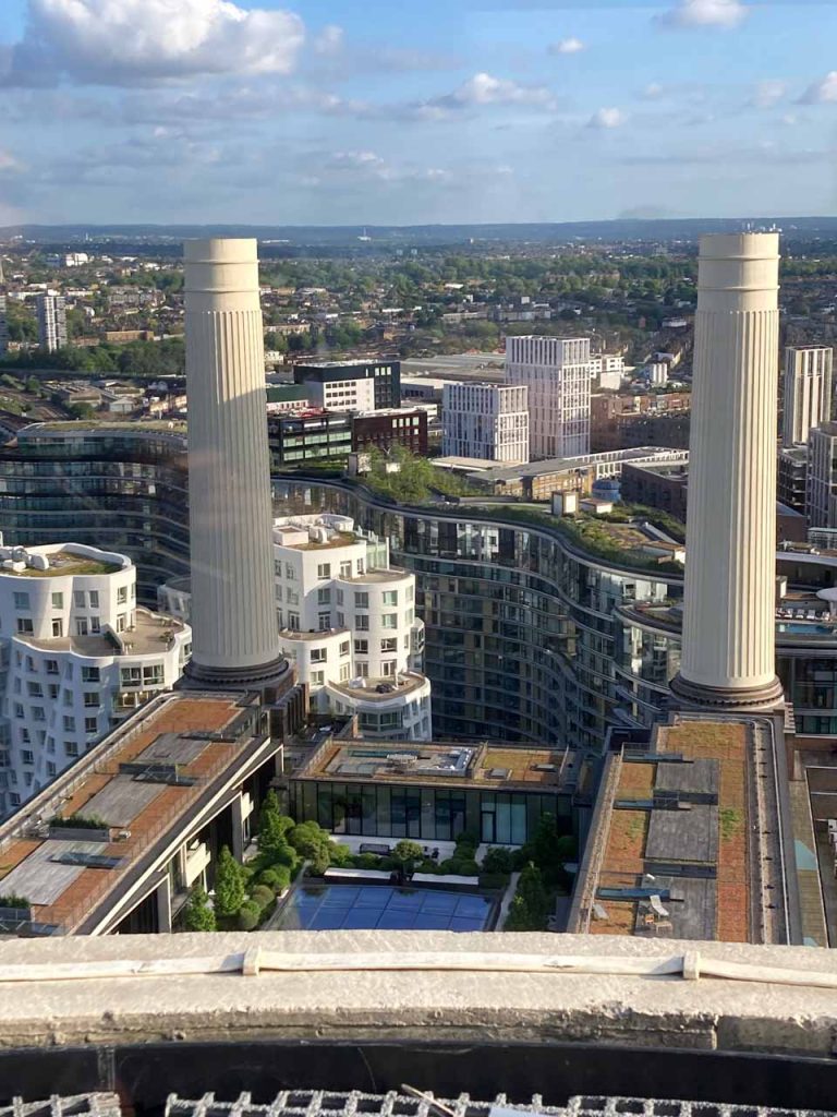Skyline and Sketching - View over Battersea Power Station