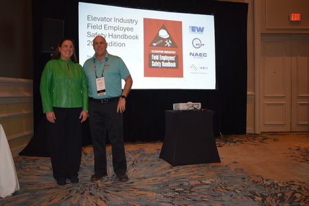(l-r):Dot Mynahan of NEII and Dave Smarte of NAEC