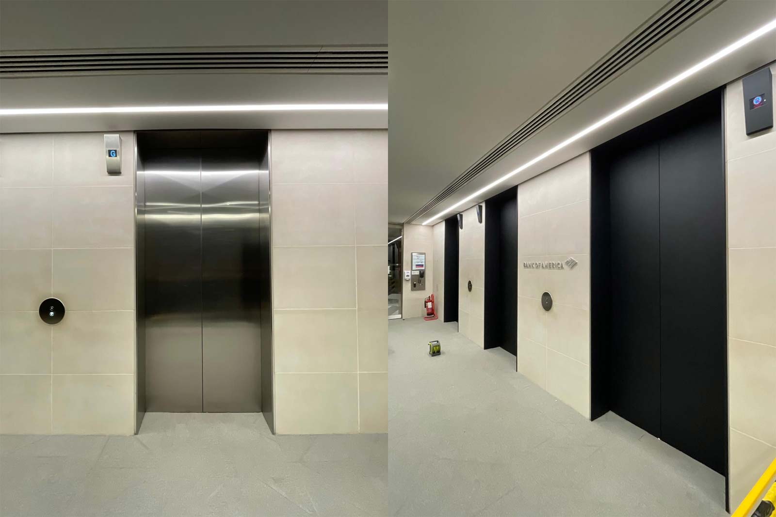 Transforming Lift Entrances at Bank of America’s London Office Transforming Lift Entrances at Bank of America’s London Office