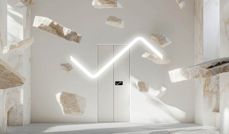 Schindler’s uniarrow is a distinctive “wave” control that offers intuitive operation.