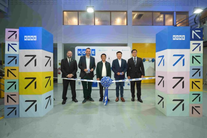 FIRST KONE ACADEMY OPENS IN THE PHILIPPINES (l-r) Bo Lundqvist, president, Nordic Chamber of Commerce of the Philippines; Petteri Kyrklund, managing director, Philippines, KONE; Engr. Armando T. Comandao, City Planning and Development coordinator, City Green Building officer and City Zoning administrator, City of Mandaluyong; Edward Loy, managing director, Southeast Asia, KONE; and Ar. Abelardo M. Tolentino, Jr., founder, president and CEO, Aidea Inc.; image via the Manila Bulletin