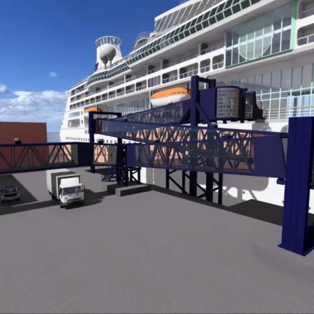 TKE rendering shows the appearance of the boarding bridge.