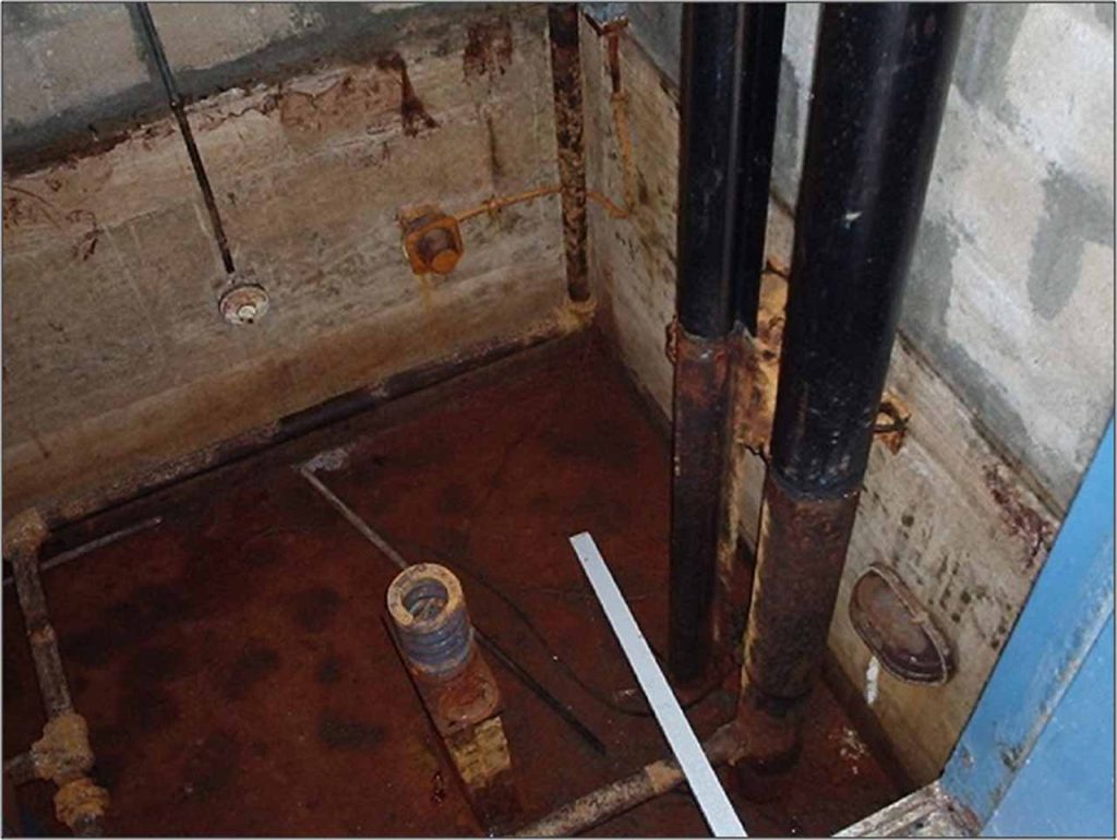 Corrosione nelle attrezzature di trasporto verticale