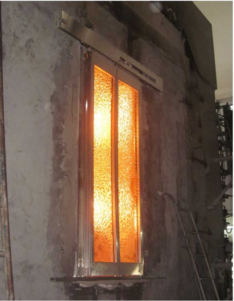 EN 81-58 Prova di resistenza al fuoco delle porte di piano -02