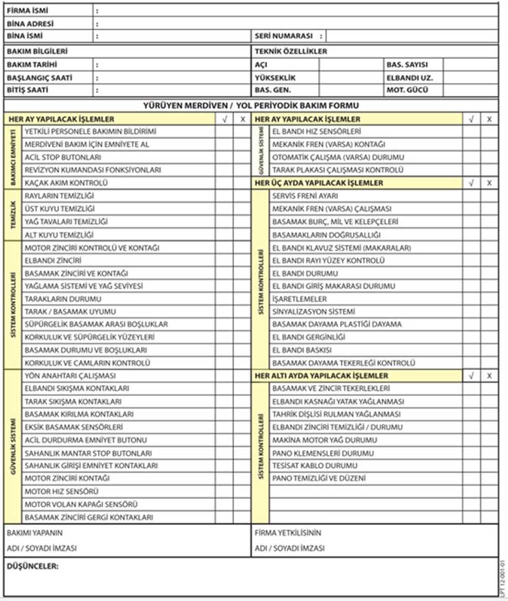 Formulario de mantenimiento