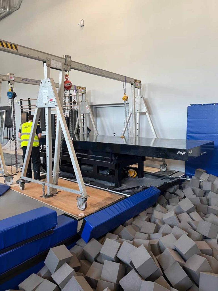 Piattaforma elevatrice per tuffi alle Olimpiadi di Parigi