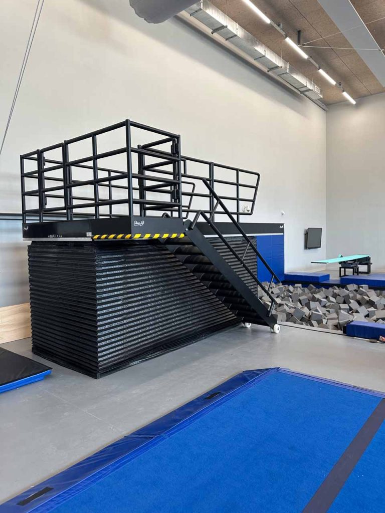 Piattaforma elevatrice per tuffi alle Olimpiadi di Parigi