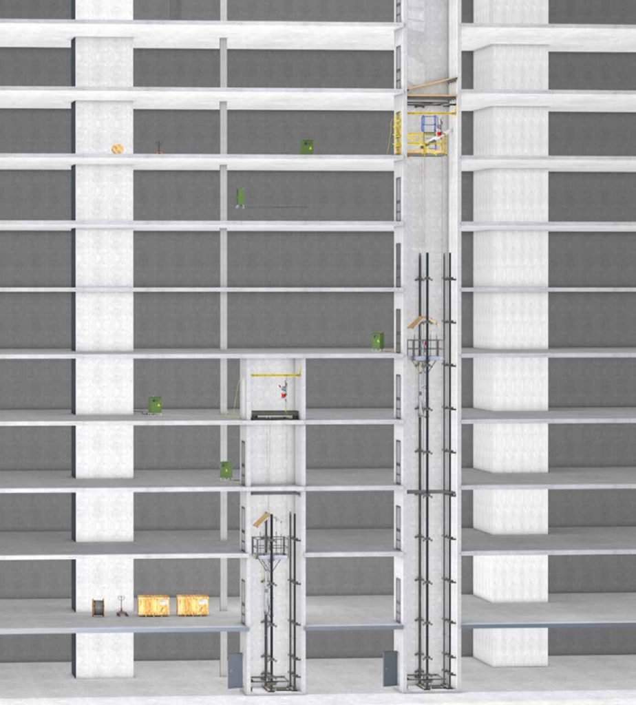 La tecnología redefine el futuro de los métodos de instalación de ascensores en edificios de gran altura (Figura 3)
