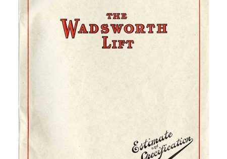 1923 William Wadsworth & Sons Estimate & Specification