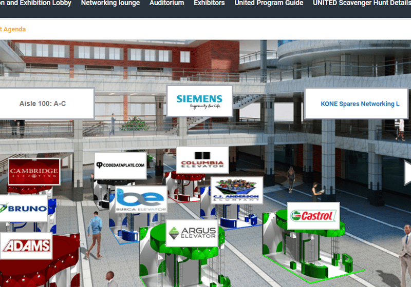 The virtual expo floor