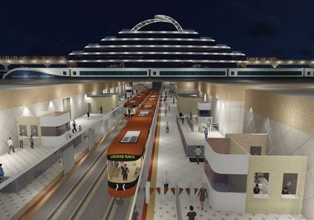 Rendering of an underground portion of the Indore Metro; image via railpage.com.au