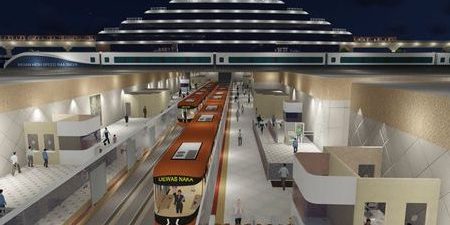 Rendering of an underground portion of the Indore Metro; image via railpage.com.au