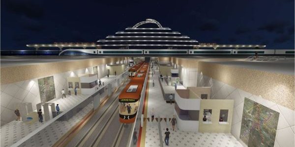 Rendering of an underground portion of the Indore Metro; image via railpage.com.au