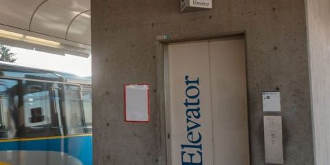 The circa-1985 elevators on SkyTrain’s Expo Line are being replaced with new KONE units; image courtesy of TransLink via X.  