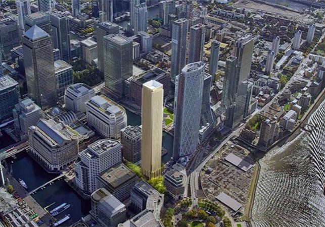 55-Story Residential Tower Plans in London’s Canary Wharf