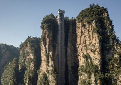 723 Bailong Elevator – Zhangjiajie National Forest, China; image courtesy of CNN