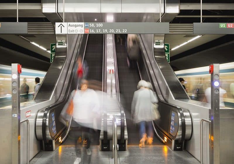 92 Otis Escalators Part of Munich Metro Modernization