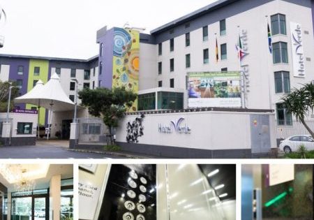  The hotel and its elevator system; images courtesy of Hotel Verde and KONE