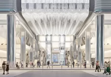 The new Midtown Bus Terminal will feature a multistory atrium; image courtesy of PANYNJ.