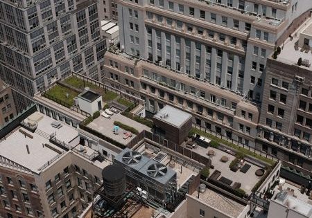 Manhattan rooftops; photo by mctaves for Pixabay