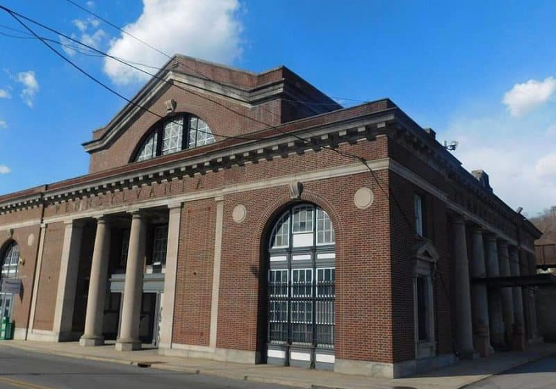 The former Pennsylvania Railroad station in Johnstown