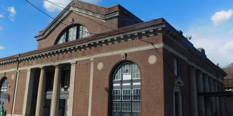 The former Pennsylvania Railroad station in Johnstown