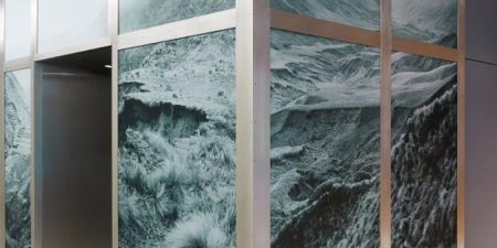 Art Installation Transforms Elevator Encasement in NYC Art Installation Transforms Elevator Encasement in NYC