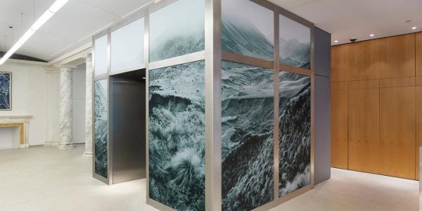 Art Installation Transforms Elevator Encasement in NYC