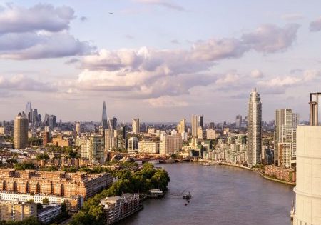 Lift 109 at Battersea Power Station boasts panoramic views over London; image courtesy of Lift 109. 