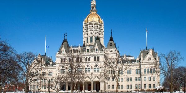 he Connecticut State Capitol in Hartford; photo by Ragesoss for Wikipedia