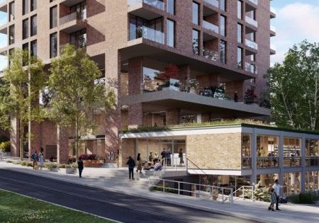 Looking southwest to the podium, image courtesy of David Chipperfield Architects 