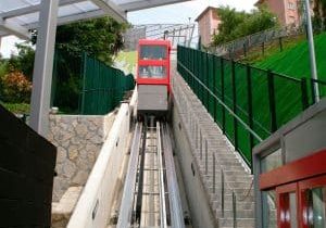 Compact-Guide-Rail-System-on-Inclined-Elevator-in-Spain