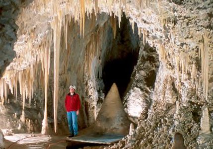 Hundreds of thousands of visitors come each year to see the rock formations; photo courtesy of the National Park Service.