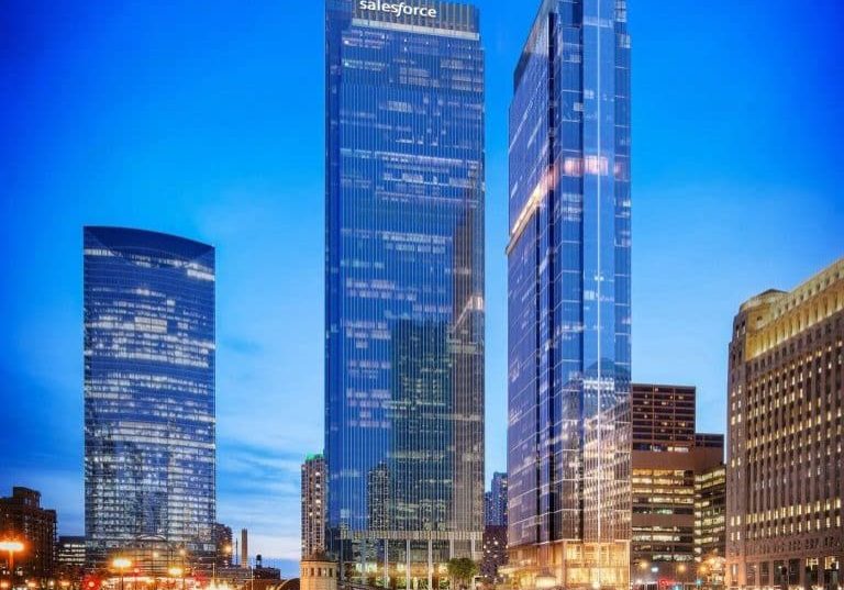 Construction of Salesforce Tower Nearing Halfway Point