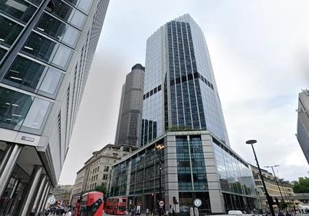 Existing building at 99 Bishopsgate; image via Building Design