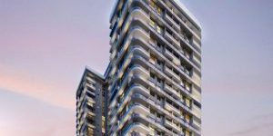Condo tower planned at 33-55 Northwest Sixth Street in the Miami Worldcenter community; image courtesy of ArX Solutions