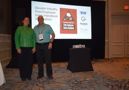 (l-r):Dot Mynahan of NEII and Dave Smarte of NAEC