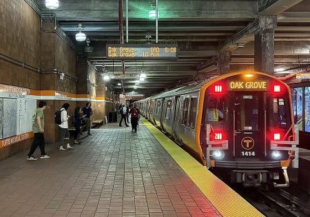 The MBTA Tufts Medical Center station; photo by IliketrainsR211T for Wikipedia 