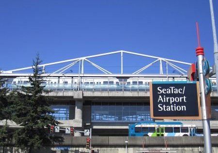 SeaTac Airport Station; photo by SounderBruce for Wikipedia