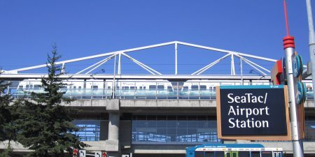 SeaTac Airport Station; photo by SounderBruce for Wikipedia