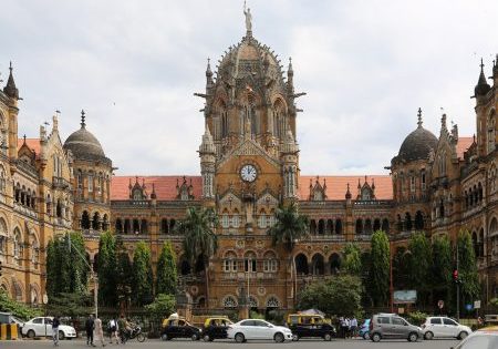 Façade of the Chhatrapati-Shivaji terminus in Mumbai; photo by Sailko for Wikipedia